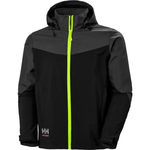 Helly Hansen Oxford Softshell Jakke, Sort/Mørkegrå, M