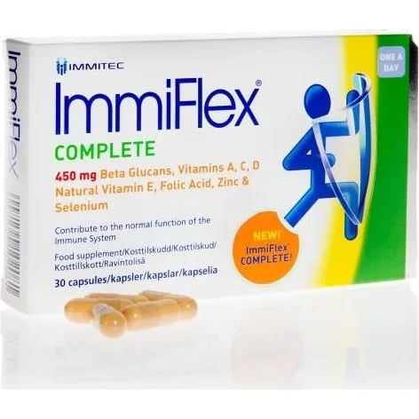 Immiflex COMPLETE 30 Kapsler – Vitaminer & Mineraler for Immunforsvar