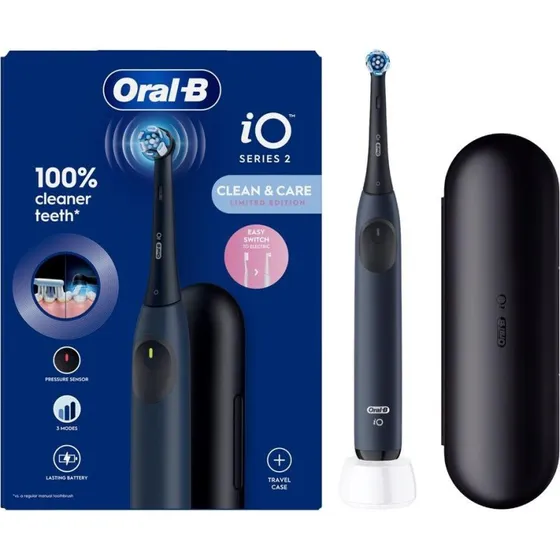 Oral-B iO Series 2 Elektrisk Tandbørste Ocean Blue med Etui