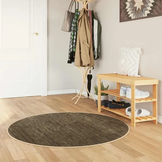 vidaXL Tæppe Runner Marsa Skovgrøn 120x120 cm