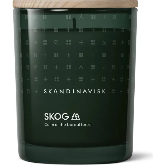 Skandinavisk Skog Duftlys 200 g med låg