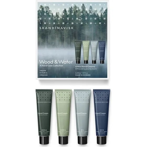 Skandinavisk Wood & Water Hand Cream Giftset 4 x 30 ml