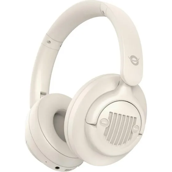 Conceptronic ALVAH02C trådløse overear hovedtelefoner i creme med aktiv støjreduktion