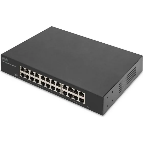DIGITUS 24-port Gigabit Switch, unmanaged, rack-mountable