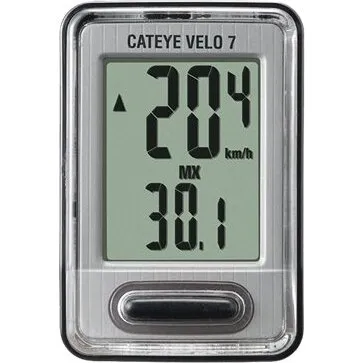 Cateye Velo 7 VL-520 cykelcomputer, sort