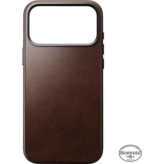 Nomad Traditional Leather Case - iPhone 17 Pro Max, Rustic Brown