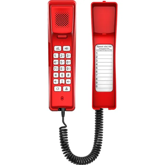 Fanvil H2U Rød VoIP-telefon, 2 linier, PoE