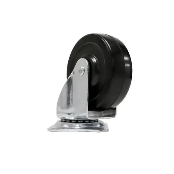 HOME It 75 mm drejeligt møbelhjul sort plast