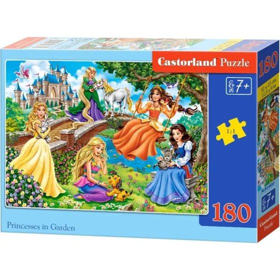 Castorland Prinsesser i haven - 180 brikker, 18x25 cm