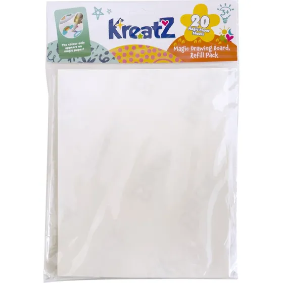 KreatZ Papir Refillpakke til Magisk Malesæt, 20 ark