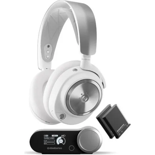 SteelSeries Arctis Nova Pro Wireless, hvid, kablet, USB-C
