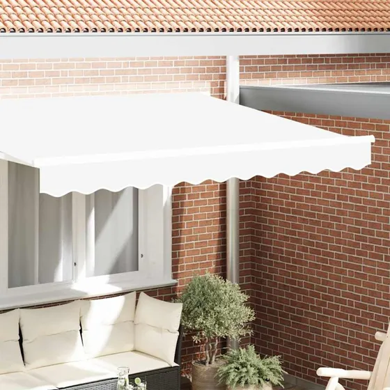 vidaXL Markise Kappa Erstatning Hvid 3 m Polyester