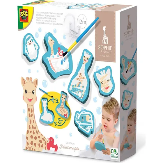 SES Creative Sophie La Girafe Farv Med Vand i Badet