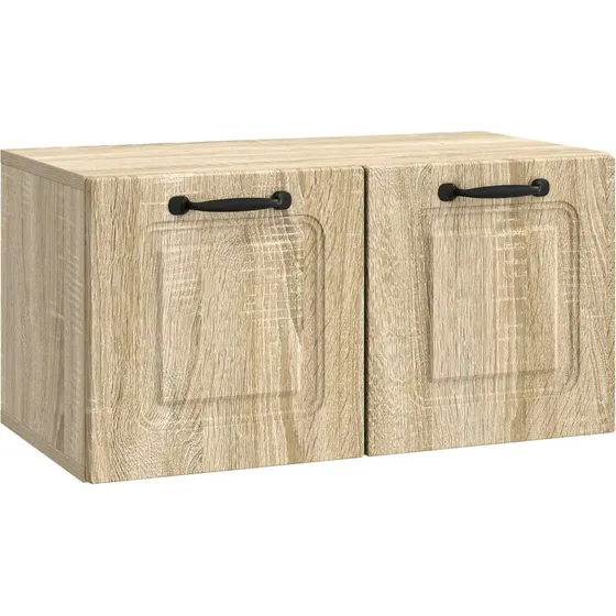 vidaXL Væghængt TV-skab Sonoma-eg 59,5 x 31 x 30 cm Træ