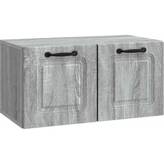vidaXL Væghængt TV-skab Grå Sonoma-eg 59,5 x 31 x 30 cm