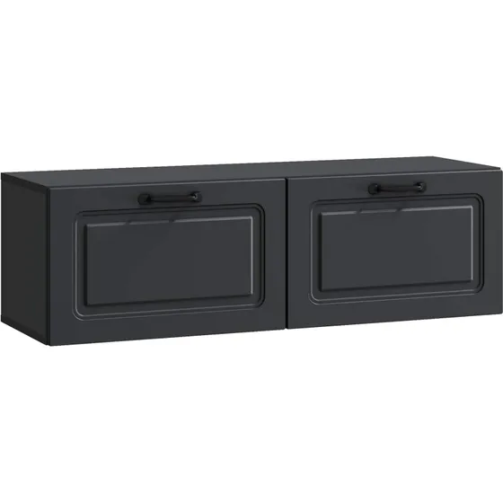 vidaXL Væghængt TV-skab Sort 98x31x30 cm Konstrueret Træ
