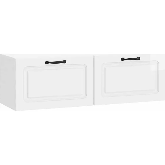 vidaXL Væghængt TV-skab Hvid højglans 98x31x30 cm