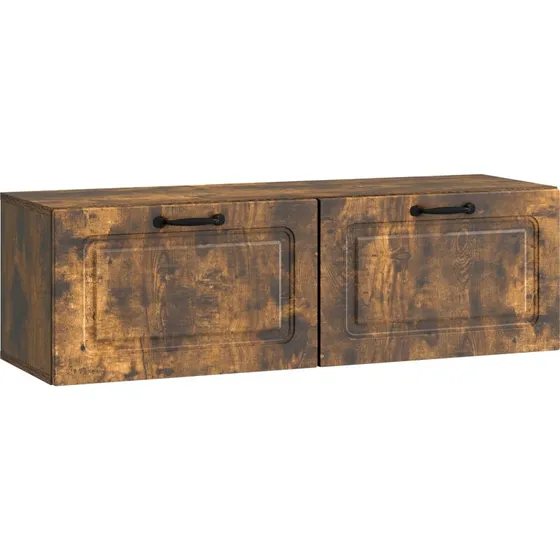 vidaXL Væghængt TV-skab Røget Eg 98 x 31 x 30 cm