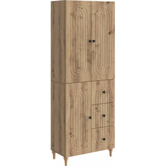 vidaXL Skab Sæt 2 stk 66 x 34,5 x 90 cm Konstrueret Træ