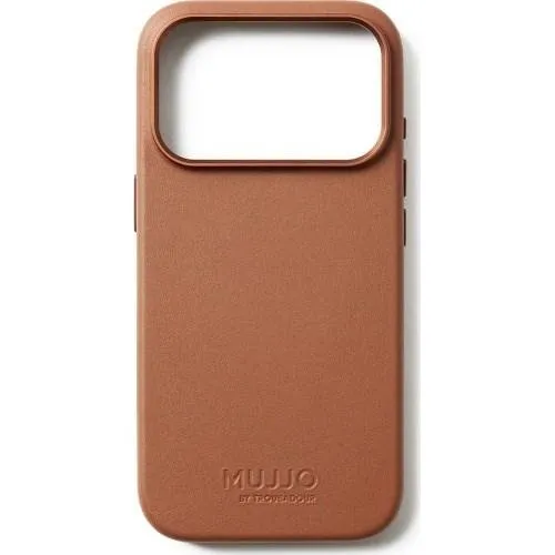 Mujjo Full Leather MagSafe-cover til iPhone 17 Pro - Brun