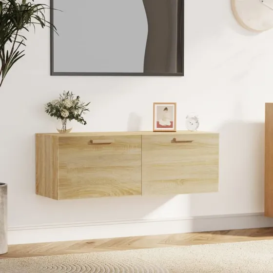 vidaXL Vægskab 100x36,5x35 cm Konstrueret Træ Sonoma-Ege