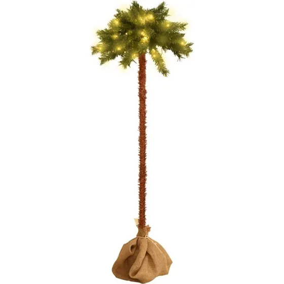 vidaXL Juletræ med LED-lys 180 cm