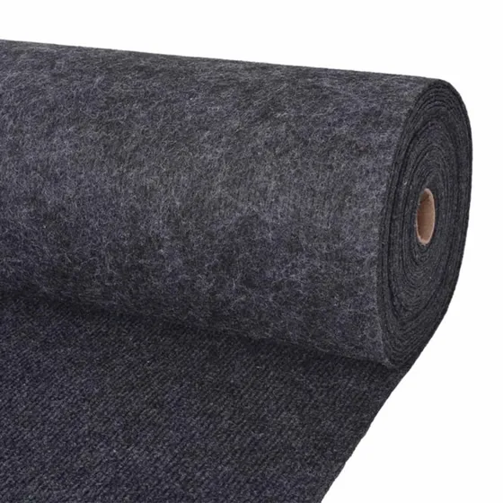 vidaXL Tæppe Antracit 1,2 x 15 m Polyester
