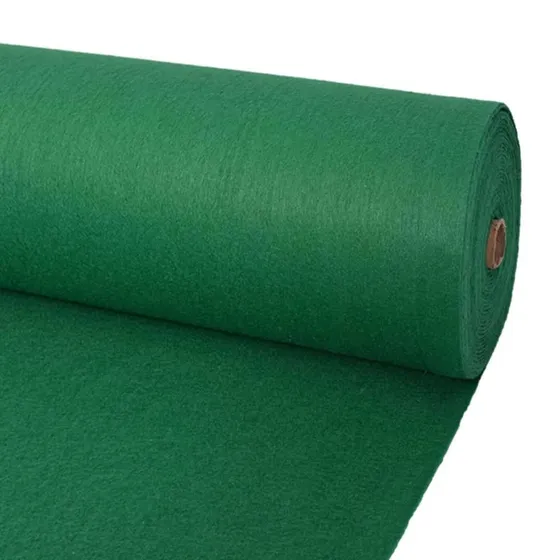 vidaXL Tæppe Grønt 1,2 x 12 m Polyester
