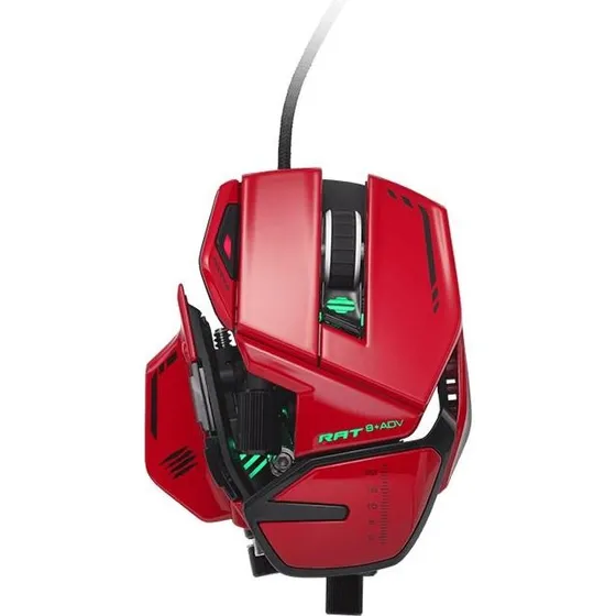 Mad Catz R.A.T. 8+ ADV Gaming-mus, rød, højrehåndet, 20.000 DPI