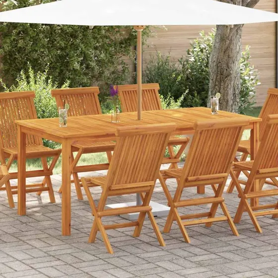 vidaXL Havebord 180x90x75 cm massivt akacietræ