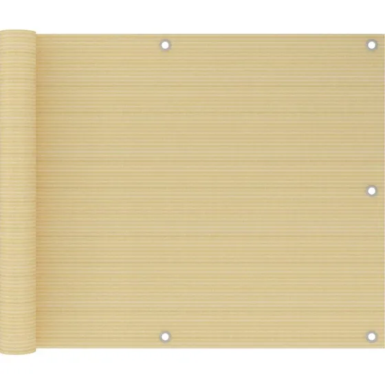 vidaXL altanafskærmning 75x300 cm HDPE beige