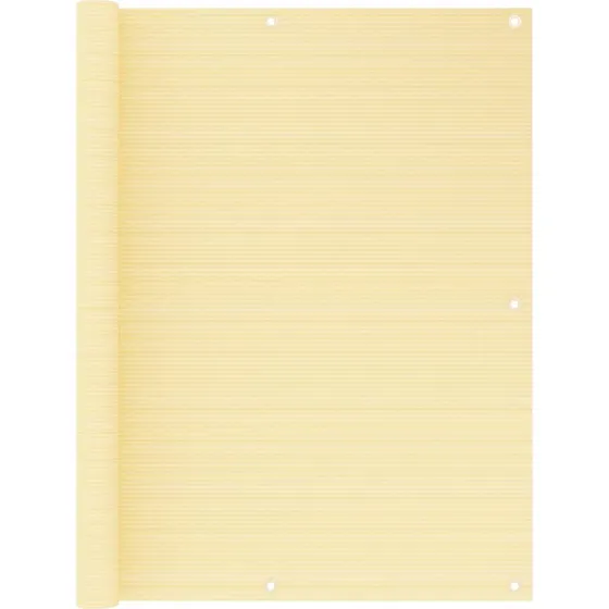 vidaXL altanafskærmning 120x300 cm beige HDPE