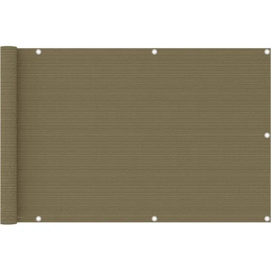 vidaXL altanafskærmning 90x400 cm gråbrun HDPE