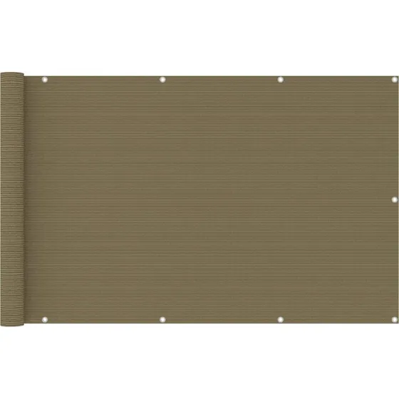 vidaXL altanafskærmning 120x400 cm gråbrun HDPE