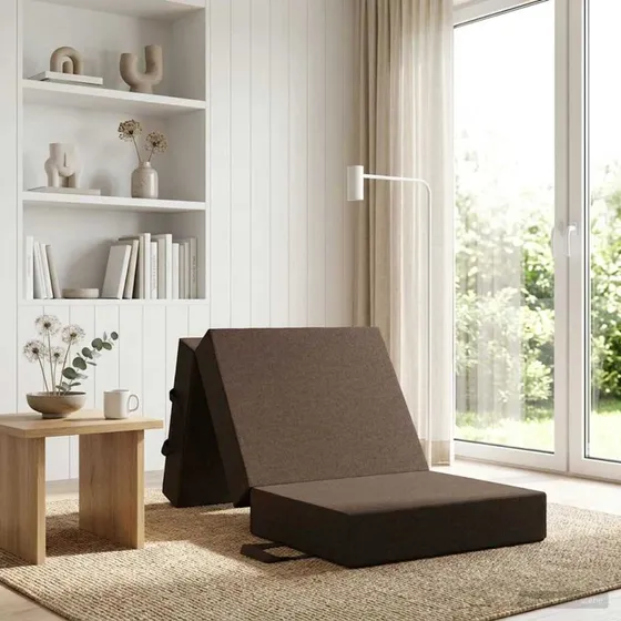vidaXL Samlebar Sofa Seng 90 x 63 x 45 cm Gråbrun