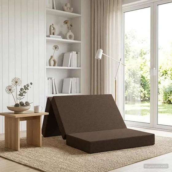 vidaXL Samlebar Sofa Seng 80x67x45 cm Gråbrun