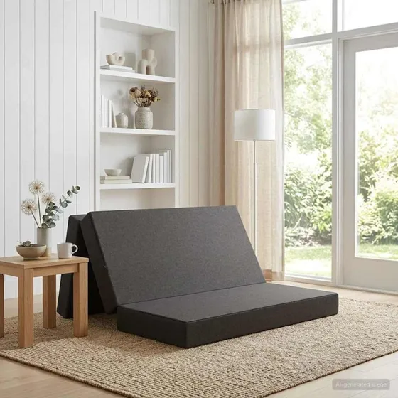 vidaXL Samlebar Sofa Seng 120 x 67 x 45 cm Mørkegrå