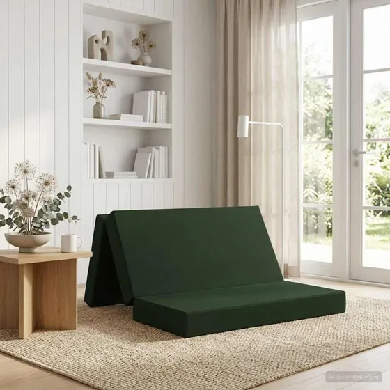 vidaXL Samlebar Sofa Seng 140 x 67 x 45 cm Mørkegrøn