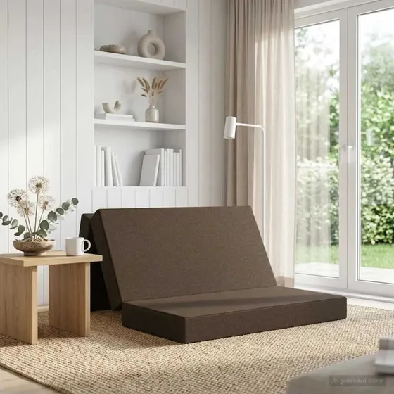 vidaXL Samlebar Sofa Seng 140 x 67 x 45 cm Gråbrun