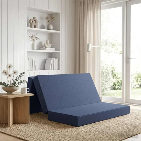 vidaXL Samlebar Sofa Seng 140 x 67 x 45 cm Blå