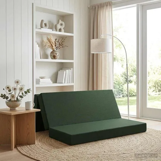 vidaXL Samlebar Sofa Seng 180 x 67 x 45 cm Mørkegrøn