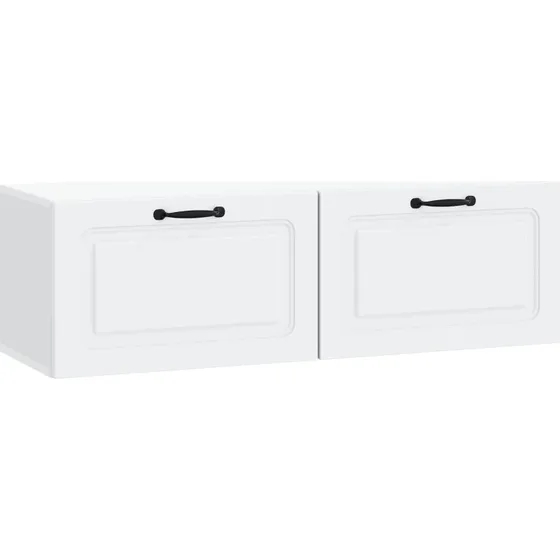vidaXL Væghængt TV-skab Hvid 98 x 31 x 30 cm Træ
