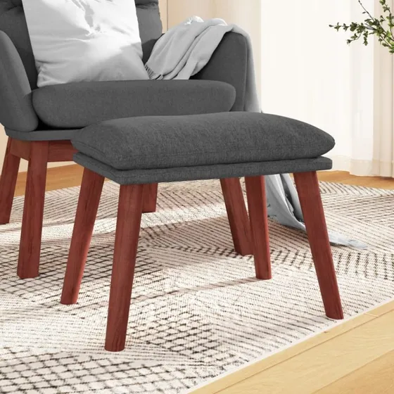 vidaXL Fodskammel 45x29,5x35 cm Mørkegrå
