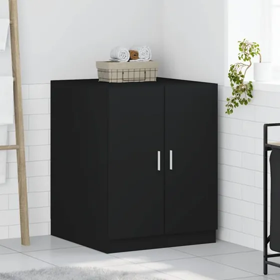 vidaXL vaskemaskineskab 71x71,5x91,5 cm sort