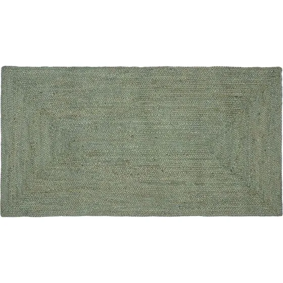 vidaXL Områdetæppe Rektangulært Olivengrønt 60 x 110 cm Jute