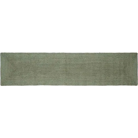 vidaXL Områdetæppe Rektangulær Olivengrøn 60 x 250 cm Jute