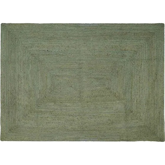 vidaXL Områdetæppe Rektangulær Olivengrøn 160 x 230 cm Jute