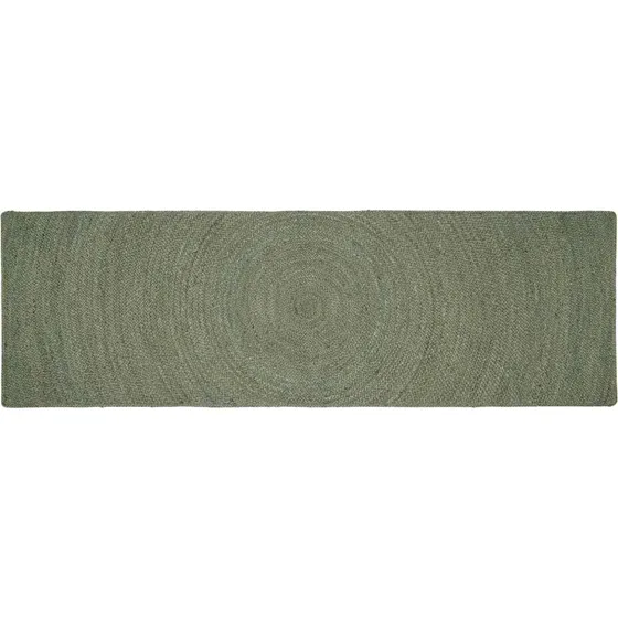 vidaXL Områdetæppe Olivengrøn 80 x 250 cm Jute