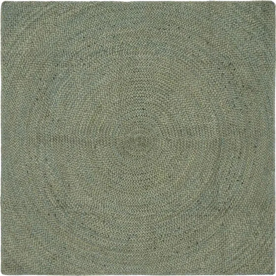 vidaXL Områdetæppe Olivengrøn 160 x 160 cm Jute