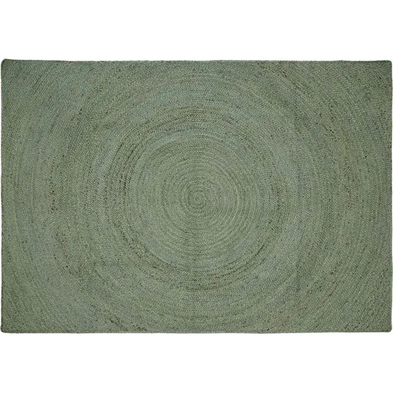 vidaXL Områdetæppe Olivengrøn 200 x 290 cm Jute
